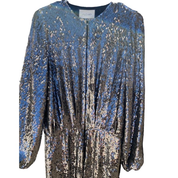 Alexis Zeda Silver Sequin Jumpsuit Size Small NWOT - Picture 8 of 10